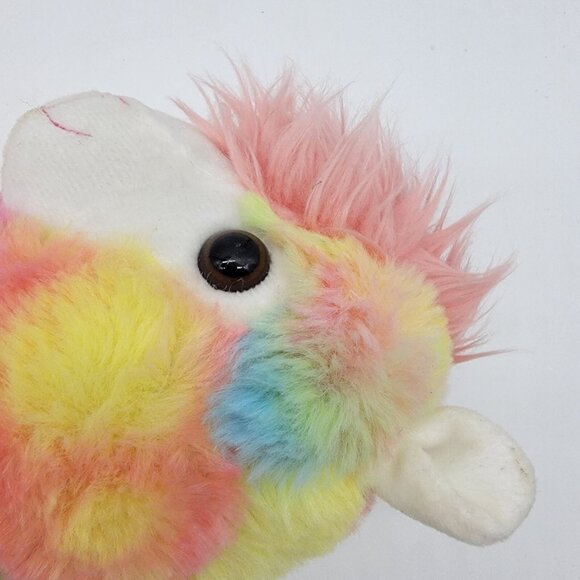 HugFun‎ Chunky Pink Llama Alpaca Heart Saddle Blankets 13'' Plush Stuffed - Picture 4 of 5